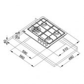 Franke Fhne 604 3G Tc Xs C Ankastre Ocak Neptun, Inox, Woklu - 2