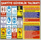 Şantiye İnşaat Alanı İnşaat Uyarı Levhası - 1