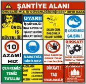 Şantiye İnşaat Alanı İnşaat Uyarı Levhası - 1