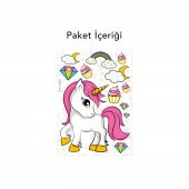 Boynuzlu At Duvar Sticker 50x70 cm - 2