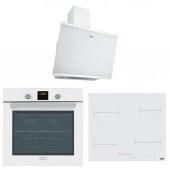 FRANKE FHR 604 C T WH BEYAZ ELEKTRİKLİ OCAK GN 86 M NT WH BEYAZ FIRIN FPJ 615 V WH SS  DAVLUMBAZ ANKASTRE SET - 1