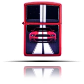 Ford Mustang Desenli Kırmızı Benzinli Çakmak thumbnail 3