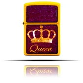 Queen Sarı Benzinli Çakmak - 2