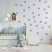 Büyük Daireler Duvar Stickerı 7x7cm 40adet - 1