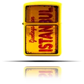 İstanbul Temalı Sarı Benzinli Çakmak thumbnail 4