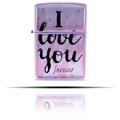 I Love You Beyaz Benzinli Çakmak thumbnail 1