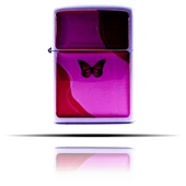 Kelebek Baskılı Beyaz Benzinli Çakmak thumbnail 6