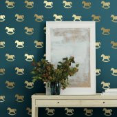 Oyuncak At Metalik Duvar Sticker 45 Adet - 1
