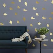 Kuşlar Metalik Duvar Sticker 36 Adet thumbnail 1