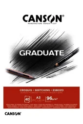Canson Eskiz Bloğu Graduate Croquıs 40 Yaprak A3 96 Gram - 1