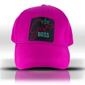 Girl Boss Patron Fuşya Pembe Beyzbol Kadın Şapka - 4