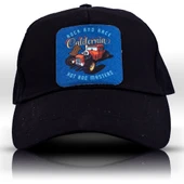 Retro Hot Road Master Fileli Siyah Beyzbol Şapka Unisex Trucker Cap - 4