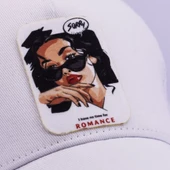 Beauty Girl Fileli Beyaz Beyzbol Kadın Şapka Trucker Cap - 2