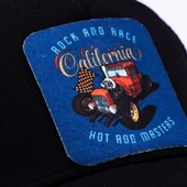 Retro Hot Road Master Fileli Siyah Beyzbol Şapka Unisex Trucker Cap - 2