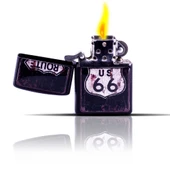 Route 66 Siyah Benzinli Çakmak - 6