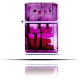 Love Baskılı Beyaz Benzinli Çakmak thumbnail 6