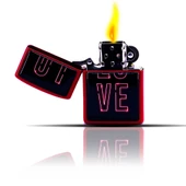 Love Basıkılı Kırmızı Benzinli Çakmak thumbnail 1