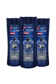Clear Men 3 In 1 Şampuan & Duş Jeli Arındırıcı Kömür Saç Yüz Vücut Için 350 ml X3 thumbnail 6