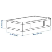 IIKEA SKUBB SAKLAMA KUTUSU HURÇ 90x53x19 CM DÜZENLEYİCİ BEYAZ - 5