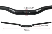 Wake Alüminyum 31.8 780 mm Riser Mtb Gidon Mor Bisiklet Gidonu Mor - 4