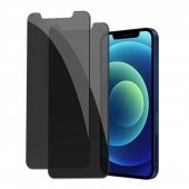 Apple iPhone 12 - 12 Pro Full-Screen Privacy Görünmez Mat  Hayalet Ekran Koruyucu Cam - 1