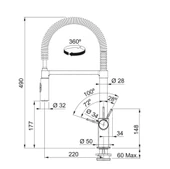 Franke Fox Pro Krom Armatür thumbnail 3