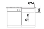 704500-Nuevo Sonıc 500 U Beyaz Seramik Eviye - 4