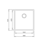 Teka Square 34.40 Tg Stone Grey Granit Eviye - 3