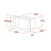 40584000-Teka MB 620 BI SS Inox Mikrodalga Fırın - 5