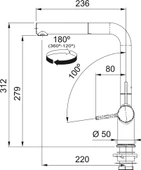 115.0663.760-Franke Active Plus Doccia 2.0 Bianco Spiralli Armatür - 2