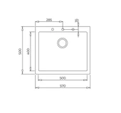 115230005-Teka Forsquare 50.40 Tg Black Granit Eviye - 3
