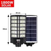 DLS 1800w Solar Güneş Enerjili Profesyonel Led Bahçe Aydınlatması Hareket Sensörlü 936 Ledli - 3