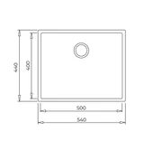 115230020-Teka Square 50.40 Tg Black Granit Eviye - 3