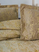 Cotton Box Smart Çift Kişilik Yatak Örtüsü Kadife Varaklı Brillante Kahve - 2