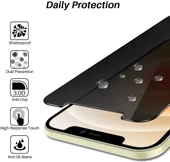 Apple iPhone 12 Pro Max Full-Screen Privacy Görünmez Mat  Hayalet Ekran Koruyucu Cam - 4