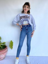 Kadın Yüksek Bel Skinny Jean Atlas Kot Pantolon - 1