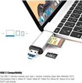 Daytona SDA-103 Type-c To Usb Flash Otg Veri Aktarım Sd Tak Çalıştır Kart Okuyucu Çevirici - 6