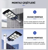 DLS 1200w Solar Güneş Enerjili Profesyonel Led Bahçe Aydınlatması Hareket Sensörlü 684 Ledli - 3
