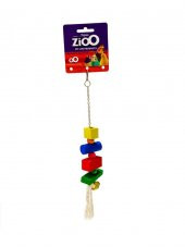ZioO Renkli Ahşap Kuş Oyuncağı - 1