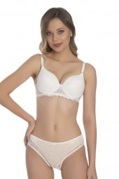Akala Yarı Dantelli Kulaklı Dolgusuz Cup Kadın Sütyen Takım 3209 - 3