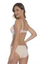 Akala Yarı Dantelli Kulaklı Dolgusuz Cup Kadın Sütyen Takım 3209 - 8