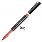 FABER CASTELL ROLLER IGNE UCLU KIRMIZI 10 LU(5405) - 1