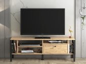 Woodn Love Hera 140 Cm Tv Ünitesi - Atlantik Çam / Siyah - 3