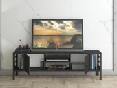 Wood'n Love Asena 160 Cm Metal Ayaklı Tv Ünitesi - Atlantik Çam / Siyah - 9