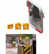 Evelux Trafik Güvenlik Aynası 12246 Tga 600Mm(5,65Kğ) Kırmızı Beyaz - 2
