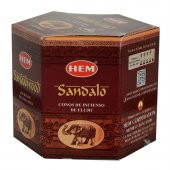 Hem Tütsü Geri Akış Şelale Sandal Ağacı Kokulu 40 Konik Tütsü - Sandalwood Backflow Incense Cones - 5