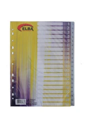 Bafix Seperatör 1-20 Rakamlı Plastik A4 - 1