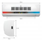 SİMTECH KM-1717-HC DUVAR TİPİ FANLI SERAMİK ISITICI VE VANTİLATÖR - 2