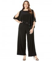 Siyah Mat Jersey Capelet Rahat KesimTulum - 1