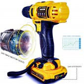 Sturdy Power Tools 32 Volt 5.0 Amper Darbeli Çift Akülü Şarjlı Vidalama Matkap - 2